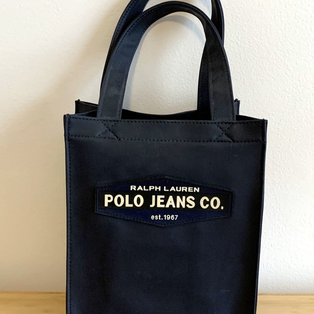 Small Black Polo Jeans Ralph Lauren Lunch Bag Lunch Box